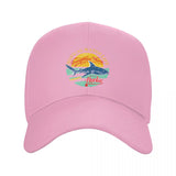 Casquette Requin plage rose