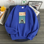 Pull Requin Japonais bleu foncé