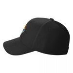 Casquette Requin plage noire vu de profil