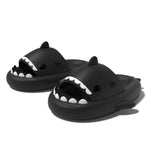 Claquettes Requin Noires