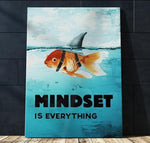 Tableau Requin - Humoristique "Mindset is everything"