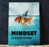 Tableau Requin - Humoristique "Mindset is everything"