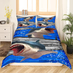 Housse de Couette Requins et Bulles