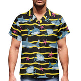 Chemise Requin à bandes jaunes