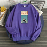 Pull Requin Japonais violet