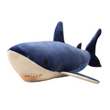 Peluche Requin Cartoon bleu sur fond blanc