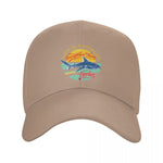 Casquette Requin plage marron