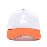 Casquette Requin Homme - blanche et orange