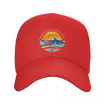 Casquette Requin plage rouge