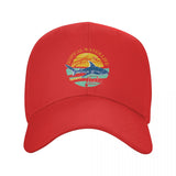 Casquette Requin plage rouge