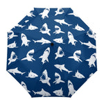 Parapluie Bleu Marine à motifs Requins