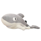 Peluche Requin Gris fond blanc