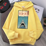 Sweat Requin Manga jaune