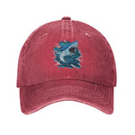 Casquette Requin Vagues - rouge