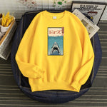 Pull Requin Japonais jaune