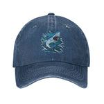 Casquette Requin Vagues - bleu marine