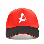 Casquette Requin Homme - rouge et noire