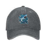 Casquette Requin Vagues - gris foncé