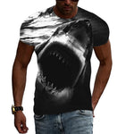 T-shirt Requin en Noir et Blanc