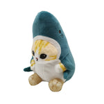 Peluche Requin Chat sur fond blanc