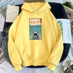 Sweat Requin Manga jaune