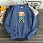 Pull Requin Japonais bleu