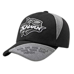 Casquette Requin Baseball noire sur fond blanc