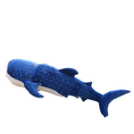 peluche requin baleine sur fond blanc