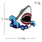 Pin's Requin Attaque dimensions et poids