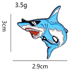 Pin's Requin Lunettes dimensions