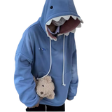 sweat capuche requin couverture